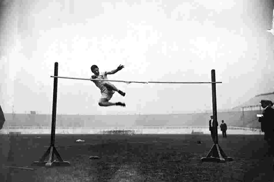 Irish high-jumper Cornelius Leahy won the silver medal with a jump of 1.88 meters.