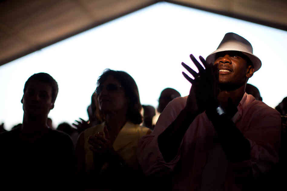 Fans at the 2010 Newport Jazz Festival.