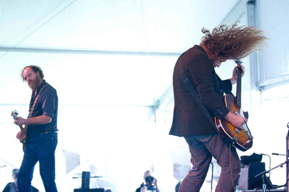 Varnaline's Anders Parker and My Morning Jacket's Jim James (right) tackled some of Woody Guthrie's most obscure work in their New Multitudes project with Will Johnson (Centro-Matic) and Jay Farrar (Son Volt). 