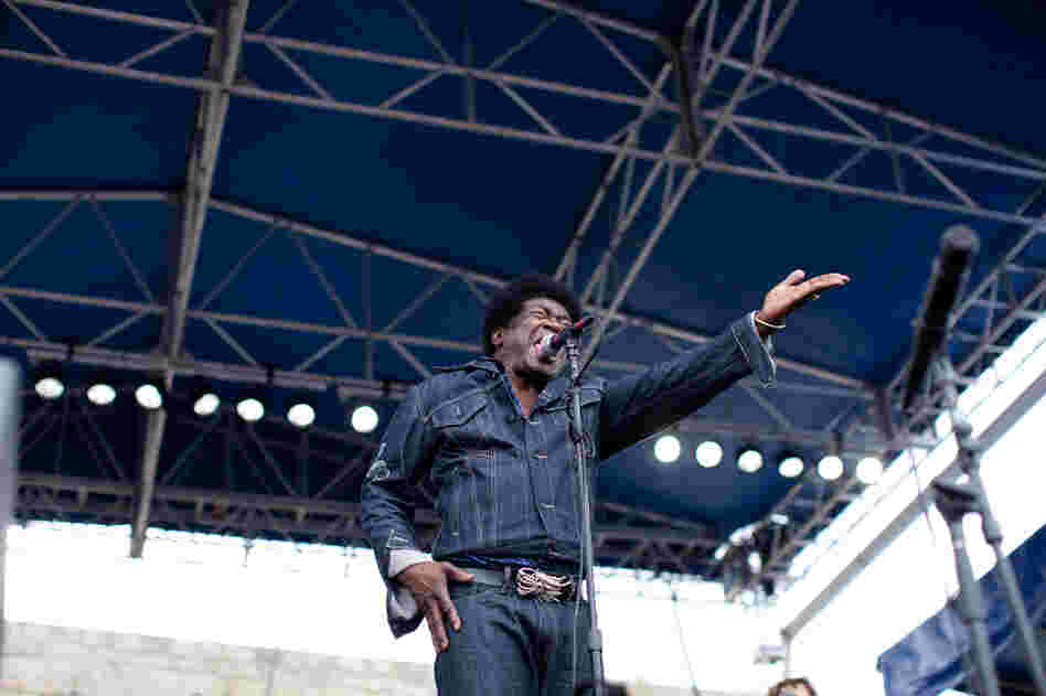 Charles Bradley once made his living as a James Brown impersonator, which no doubt aided in his positively energetic live show that featured a couple wardrobe changes (gold jacket not pictured) and so much dancing. 