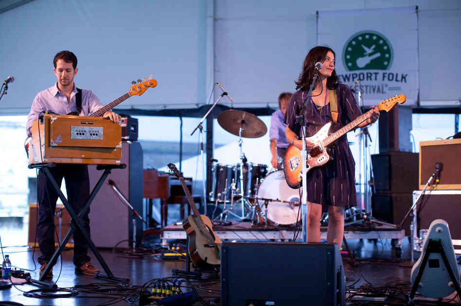 "This is a folk festival, right?" asked Sharon Van Etten in the middle of a raucous set.