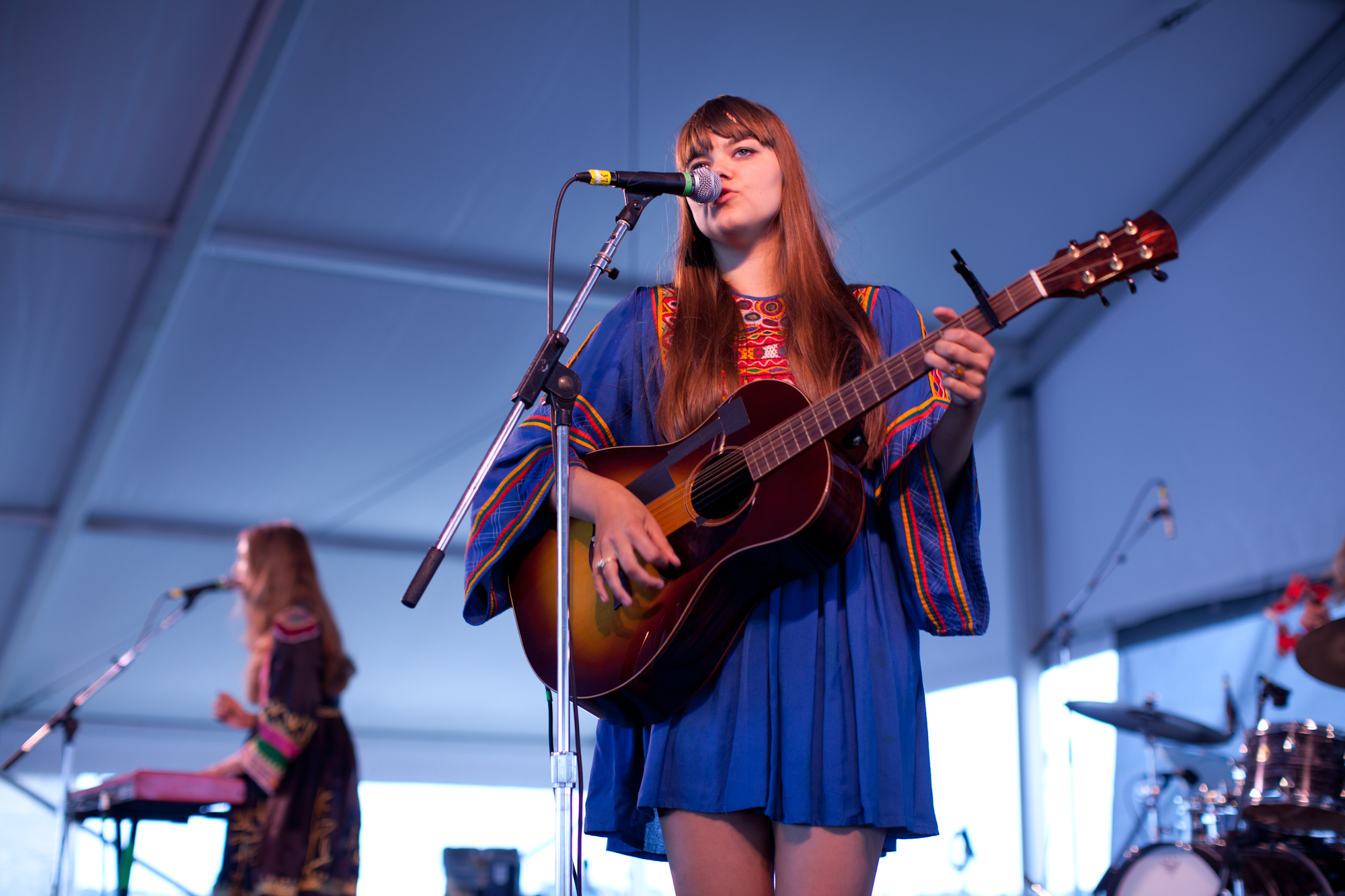 The Swedish sister act in First Aid Kit mixed wearily winsome mountain music with a welcome sunny side.
