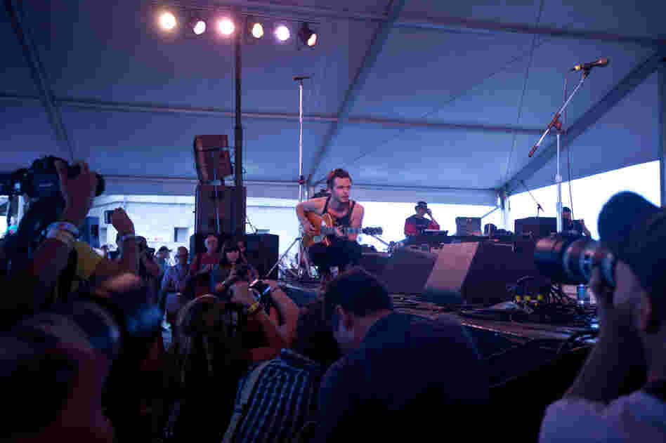 Kristian Matsson may look like just a man and guitar, but as the Tallest Man on Earth, his painfully intricate fingerpicking and bellowing vocals mesmerized the audience. 