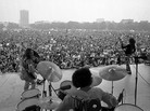 The members of Grand Funk Railroad, Don Brewer (drums), guitarists Mel Schacher (right) and Mark Farner play at a free concert in London's Hyde Park in 1971. The members of Grand Funk Railroad, Don Brewer (drums), guitarists Mel Schacher (right) and Mark Farner play at a free concert in London's Hyde Park in 1971.