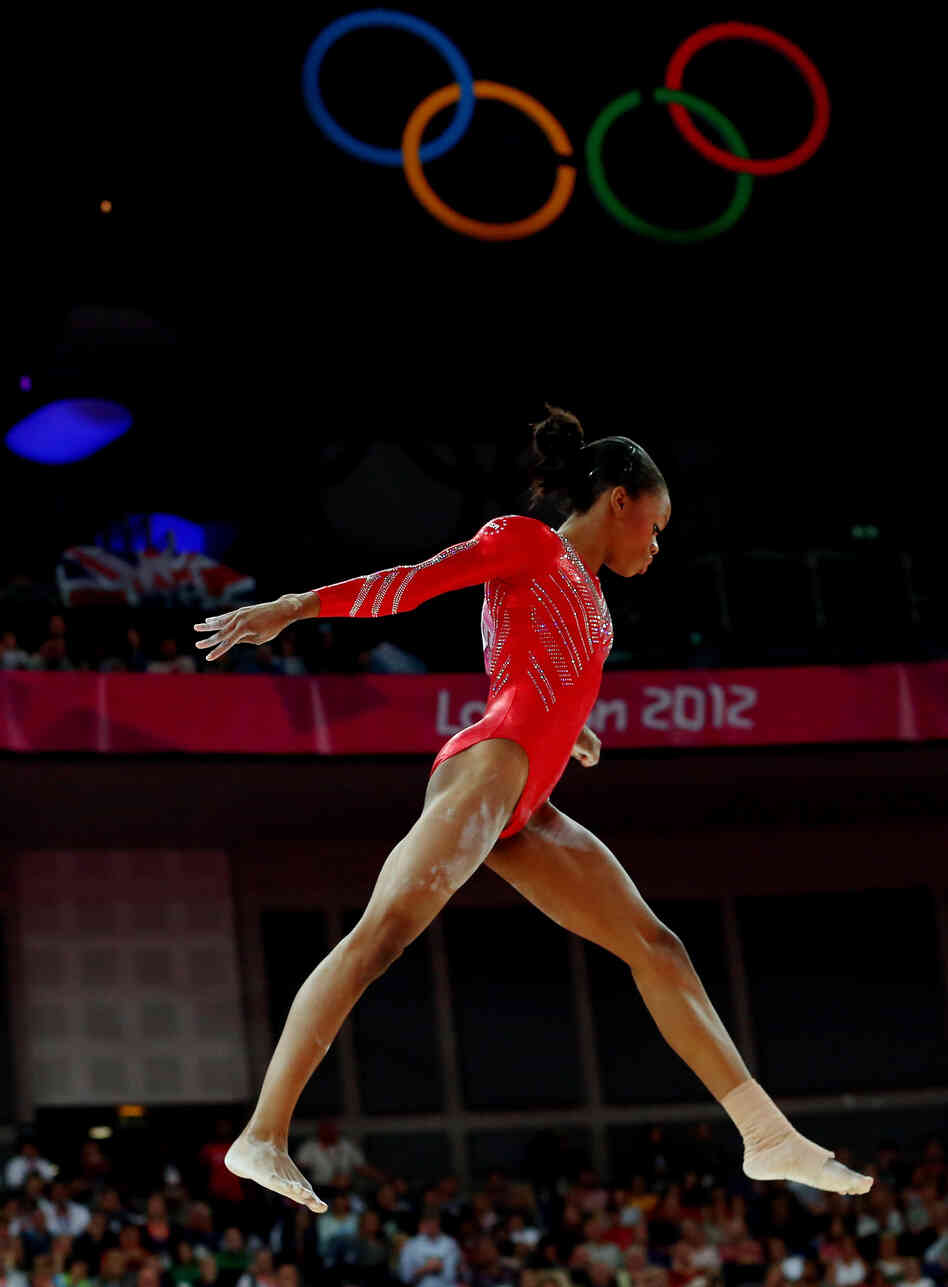 Young Skywalker: Gabby Douglas helped solidify the U.S. women's team grip on gymnastics gold. The Americans beat Russia and Romania.