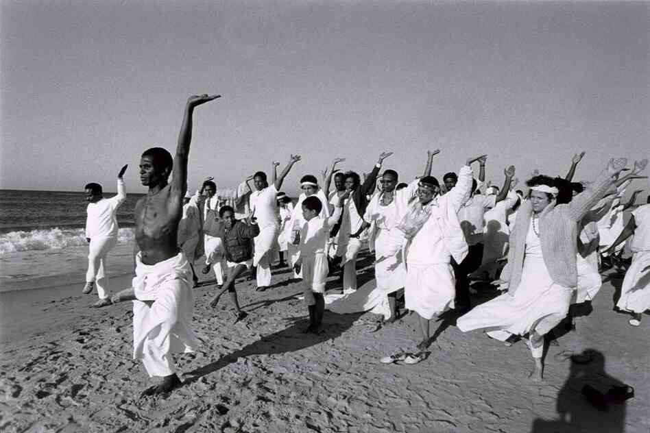 Community Baptism, Baba Ishangi Leads Exercise, 1986