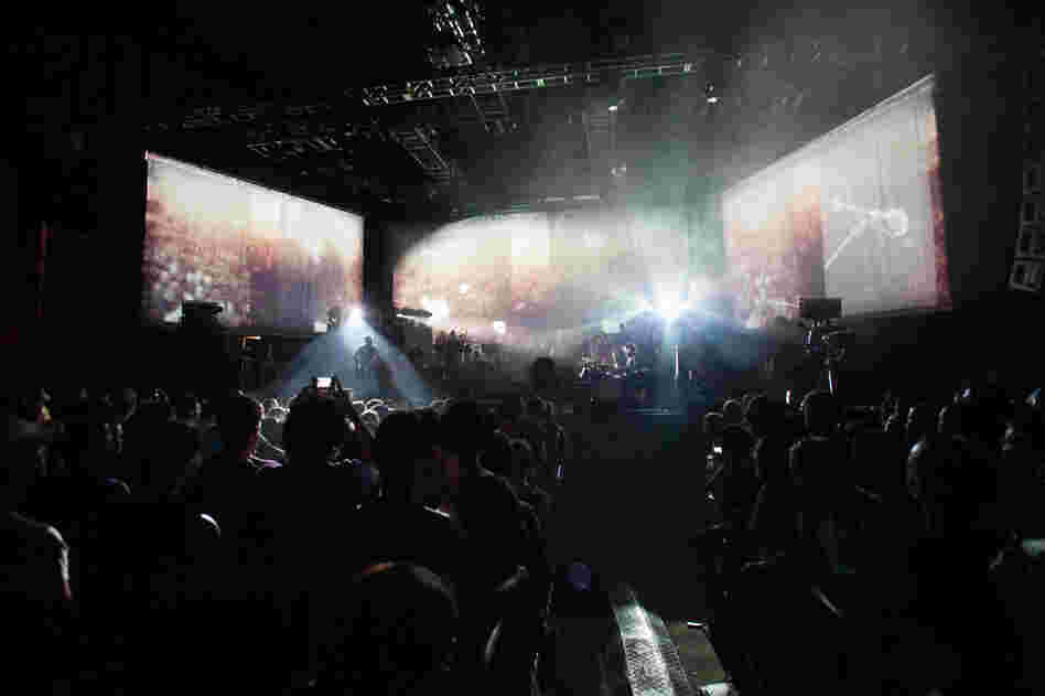 The band is known for its spectacular light and stage shows.