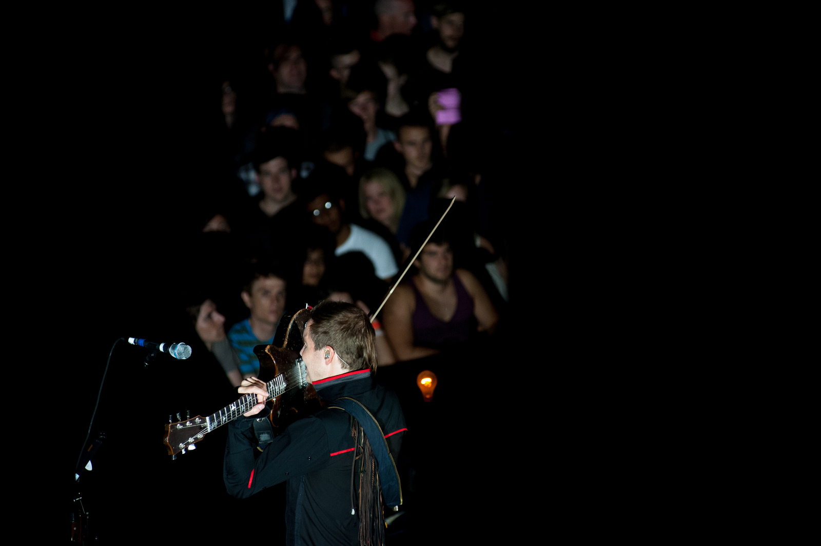 The packed crowd at the Prospect Park Bandshell remained hushed for most of the show.