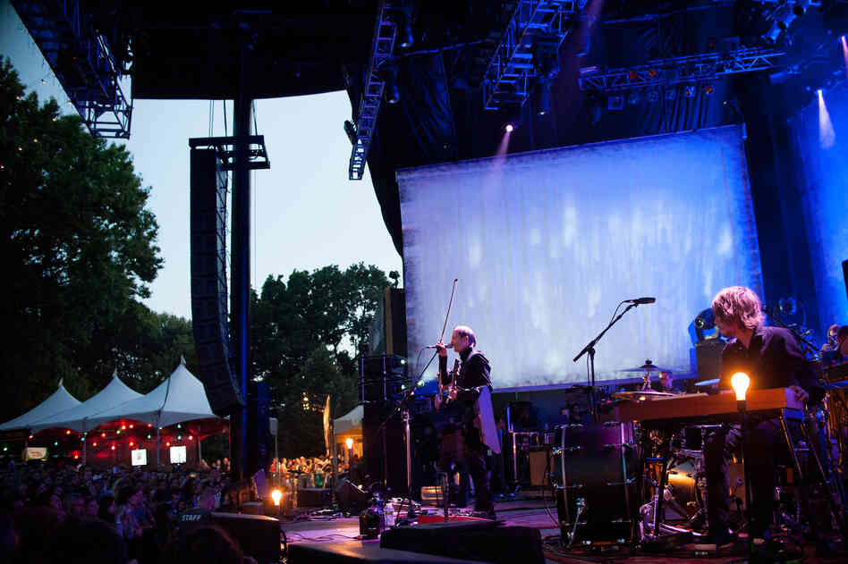 Sigur Ros performed as part of Celebrate Brooklyn, Brooklyn's longest-running free concert series.