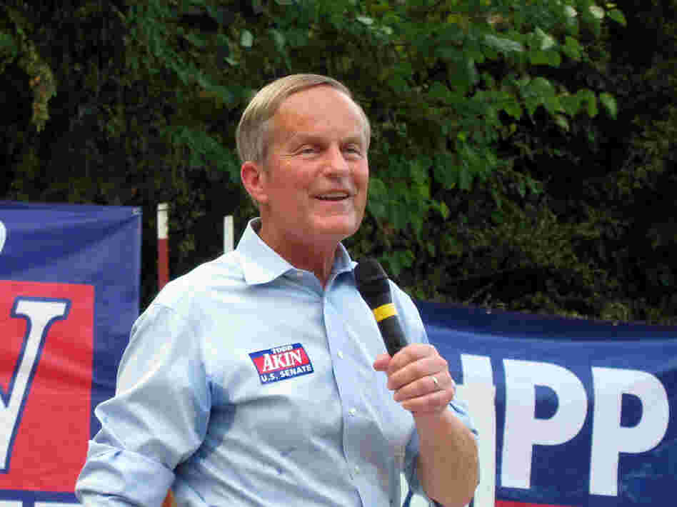 U.S. Rep. Todd Akin, R-Mo., who is seeking the GOP nomination for a Senate seat, has the backing of popular Republican Mike Huckabee.