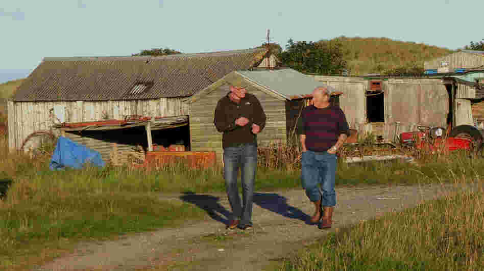 Director Anthony Baxter (left) with Michael Forbes, whose property borders Donald Trump's contentious luxury golf resort. The fight over the resort is the focus of Baxter's documentary You've Been Trumped. Director Anthony Baxter (left) with Michael Forbes, whose property borders Donald Trump's contentious luxury golf resort. The fight over the resort is the focus of Baxter's documentary You've Been Trumped.