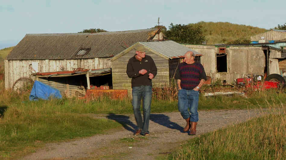Director Anthony Baxter (left) with Michael Forbes, whose property borders Donald Trump's contentious luxury golf resort. The fight over the resort is the focus of Baxter's documentary You've Been Trumped. Director Anthony Baxter (left) with Michael Forbes, whose property borders Donald Trump's contentious luxury golf resort. The fight over the resort is the focus of Baxter's documentary You've Been Trumped.