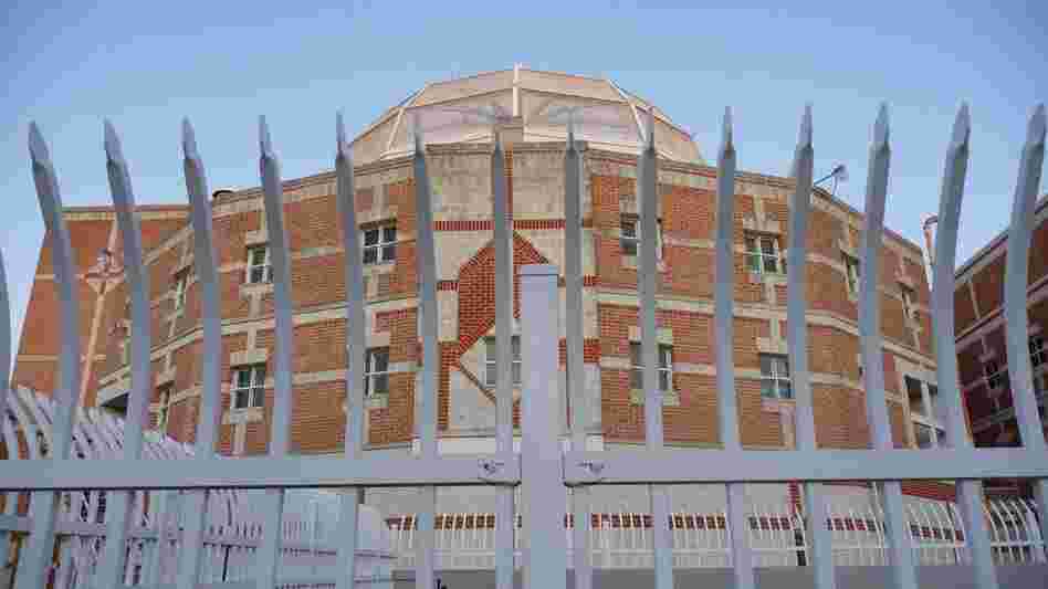 Designed by Don M. Hisaka in 1990, Columbus' brick and limestone Bartholomew County Jail is one of many public buildings to come out of the town's architectural fever.