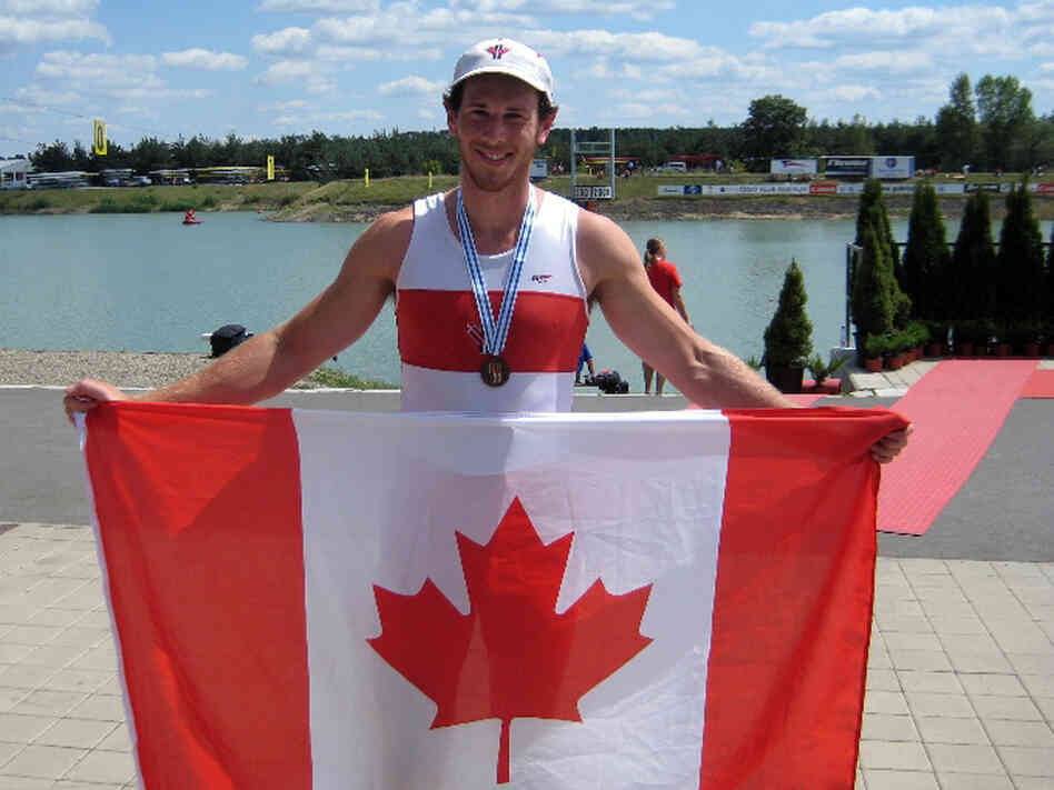 Canadian rower — and classically trained pianist — Michael Braithwaite hopes for gold Wednesday.