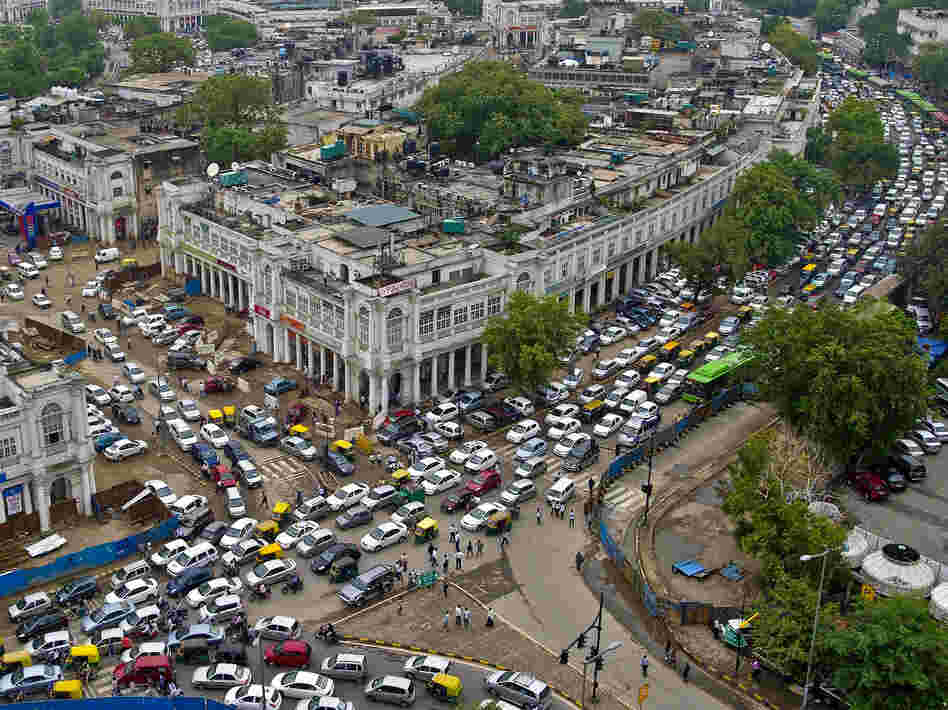 The traffic in New Delhi's Connaught Place was even worse than usual after the power went out Tuesday. But most Indians viewed the blackout as just one more inconvenience rather than a major crisis.