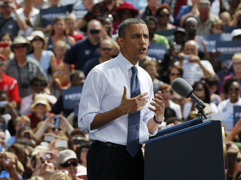 President Obama argued in Mansfield, Ohio, that he was the true defender of middle-class voters.