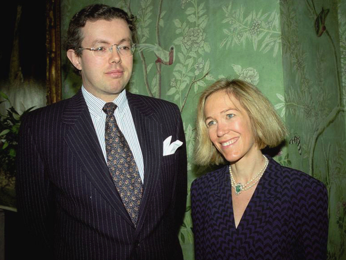 Eva Rausing, right, and her husband Hans Kristian Rausing in 1996.