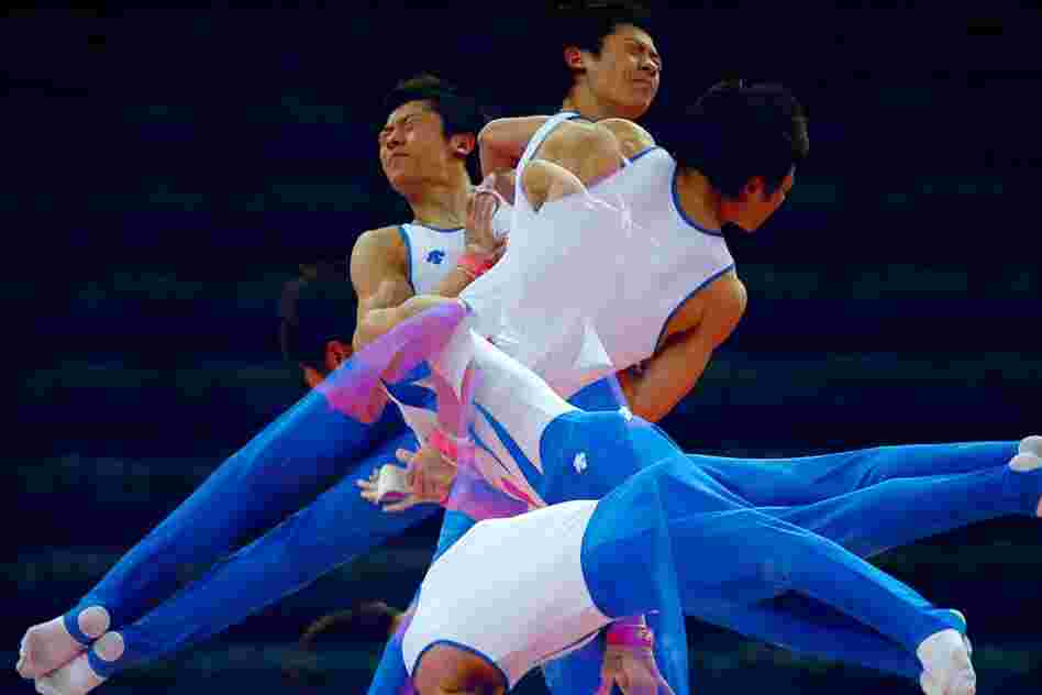 Kim Soo-Myun of the South Korean gymnastics team