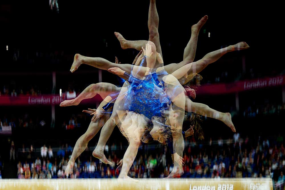 Gymnast Jennifer Pinches of Great Britain