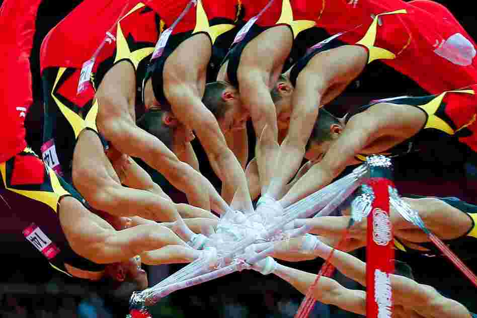 Marcel Nguyen of the German gymnastics team