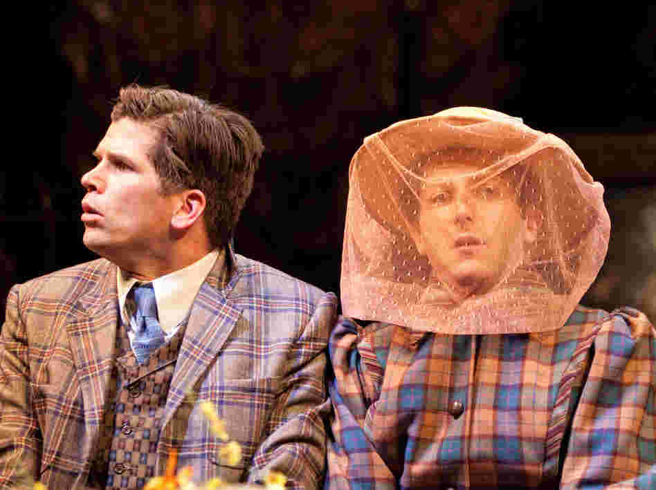 Mike Shara (left) as Cornelius Hackl and Josh Epstein as Barnaby Tucker in The Matchmaker, a play Thornton Wilder rewrote into its current form 50 years ago in Stratford .