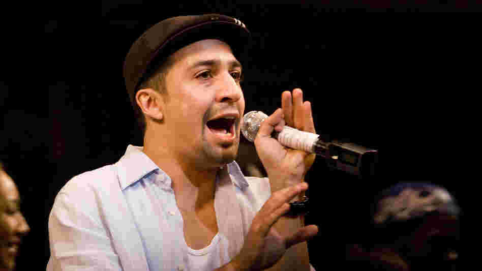 Lin-Manuel Miranda performs in his Tony-winning musical, In the Heights, in 2008 in New York City.