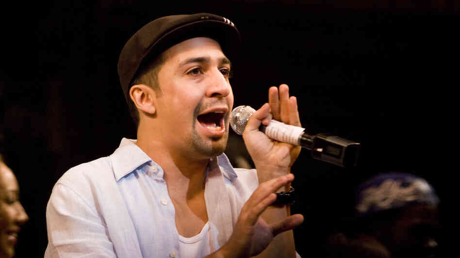 Lin-Manuel Miranda performs in his Tony-winning musical, In the Heights, in 2008 in New York City.