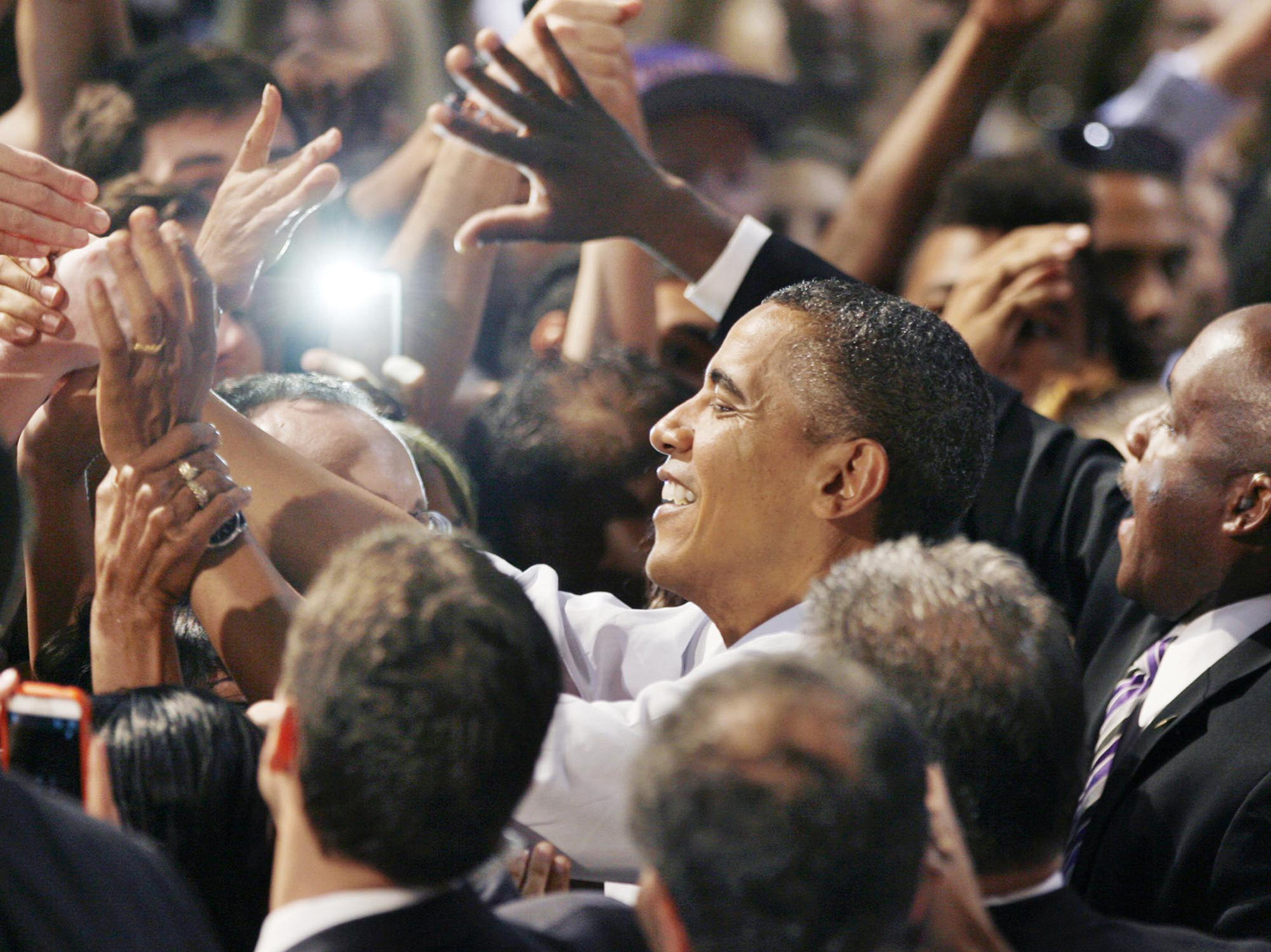 President Obama at a rally Thursday in Winter Park, Fla.