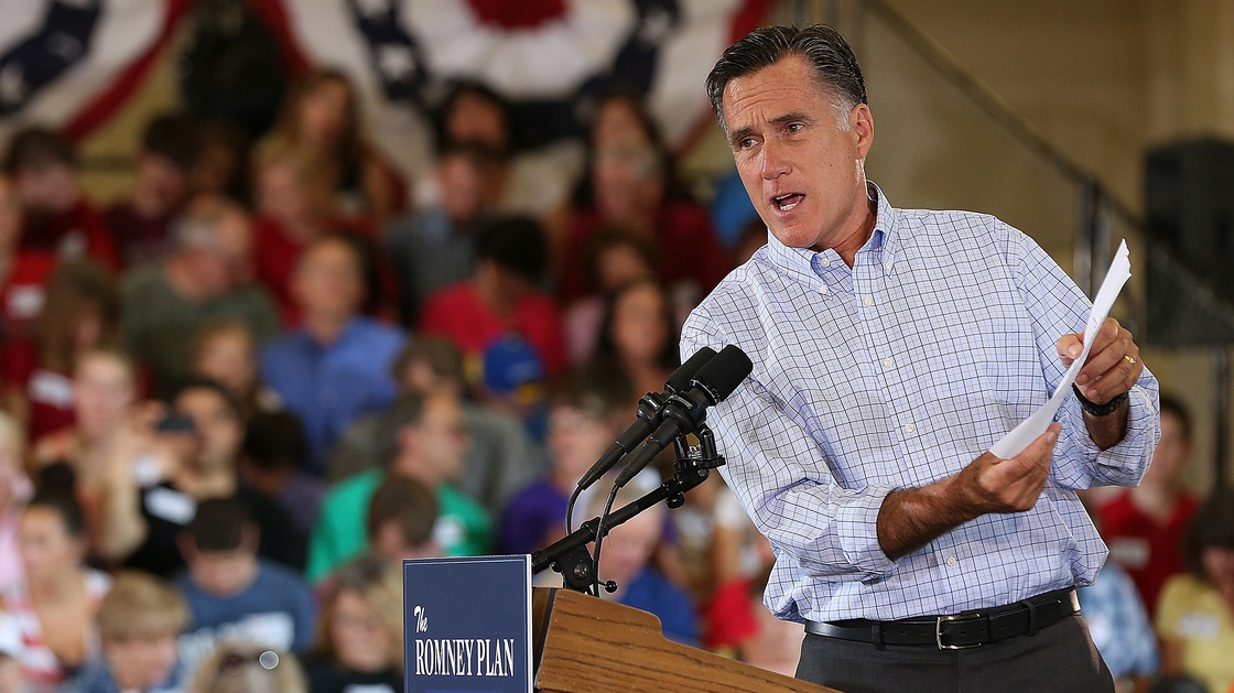 Republican presidential candidate Mitt Romney speaks during a campaign event Thursday in Golden, Colo.