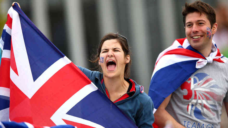 Great Britain, By Jingo!: Fans cheer Team GB at a rowing event in Windsor, England.