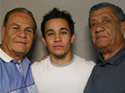 Gymnast C.J. Maestas has been tumbling since he was 18 months old. His grandfathers Frank Barela (left) and Frank Maestas have been a lifelong source of support. Gymnast C.J. Maestas has been tumbling since he was 18 months old. His grandfathers Frank Barela (left) and Frank Maestas have been a lifelong source of support.