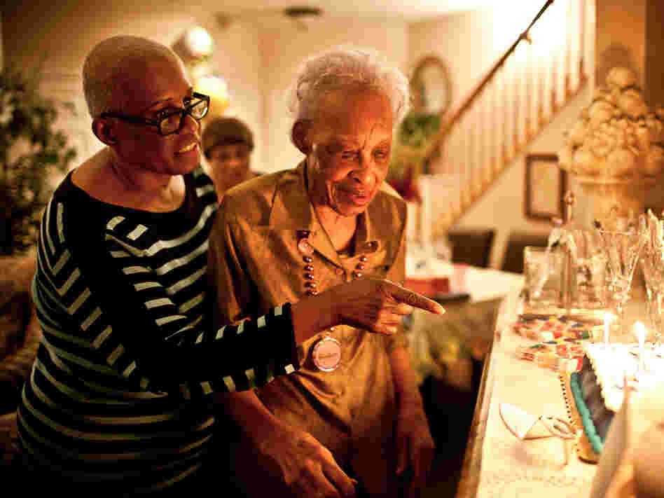 Geneva Hunter (left), who runs the secretarial operations for a Washington, D.C., law firm, decided to take a hands-on approach to her mother's care and moved Ida Christian, 89, into her home in Odenton, Md.