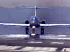 A passenger jet preparing for takeoff from Reagan National Airport in 2002. A passenger jet preparing for takeoff from Reagan National Airport in 2002.