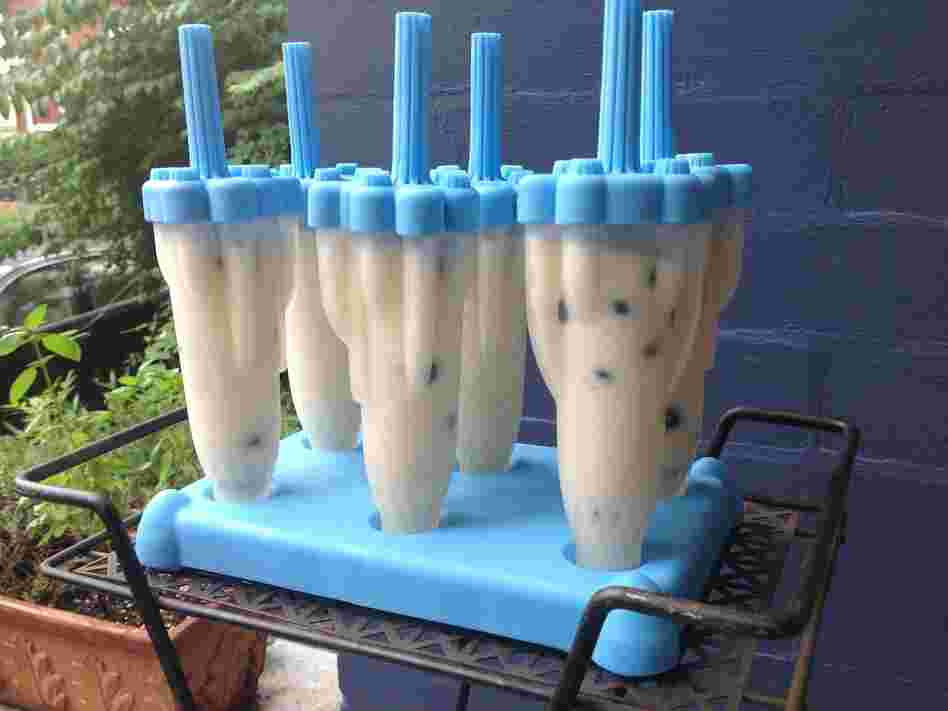 Sweet-Corn Blueberry Pops