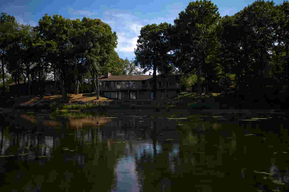 One of dozens of houses along the Kalamazoo River sits empty since the spill. Enbridge offered to buy up most of the property along the river immediately after the spill, and most residents sold at deflated prices to escape the area.
