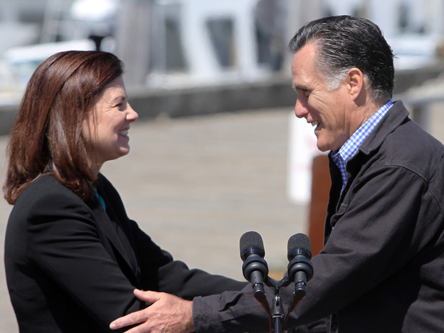 Sen. Kelly Ayotte campaigns with Mitt Romney in Portsmouth, N.H., in April. Sen. Kelly Ayotte campaigns with Mitt Romney in Portsmouth, N.H., in April.