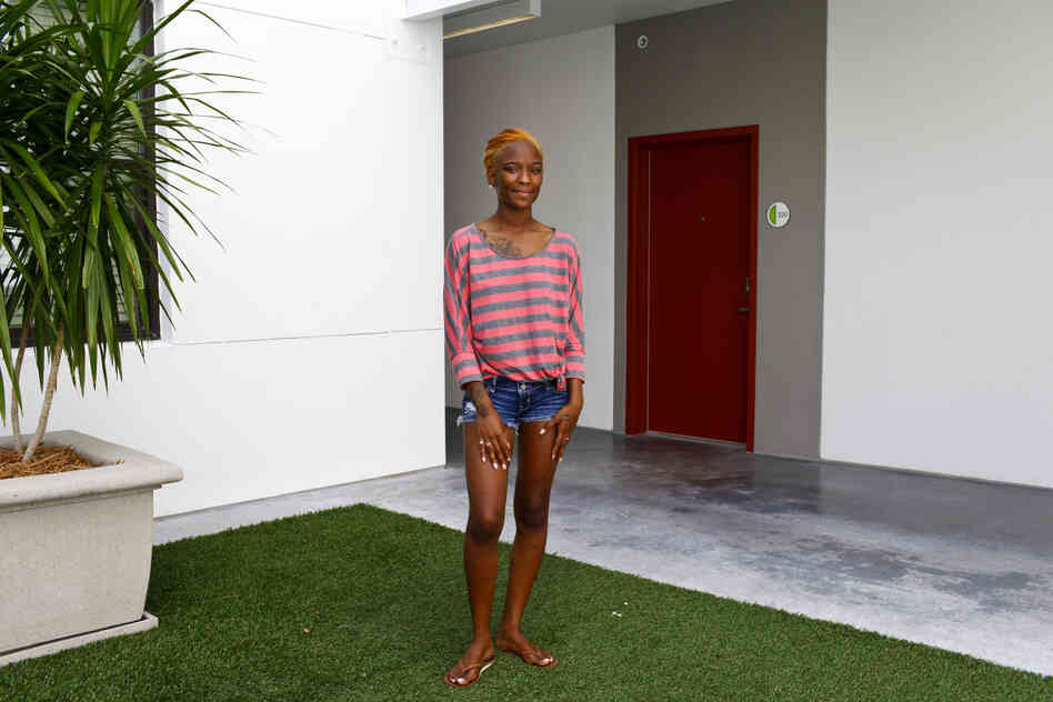Jayla Mills, 18, lives in the Metro 510 apartment complex that was funded with stimulus money in downtown Tampa. She entered the foster care system at 15 and recently aged out but is fighting for custody of her special needs daughter, Promise. "Do I need the president in this courtroom? Who do I need next to me? Because right now, I have nobody." Mills is undecided about who to vote for this fall.