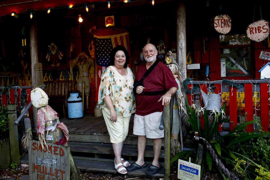 Hot Rods BBQ is a family owned restaurant in Lutz, Fla. "Hot Rod" Gaudin, his wife, Helen, and their extended family all pitch in telling jokes, sharing food and manning the wood-burning grill. Rod Gaudin supports Mitt Romney but his wife is undecided.
