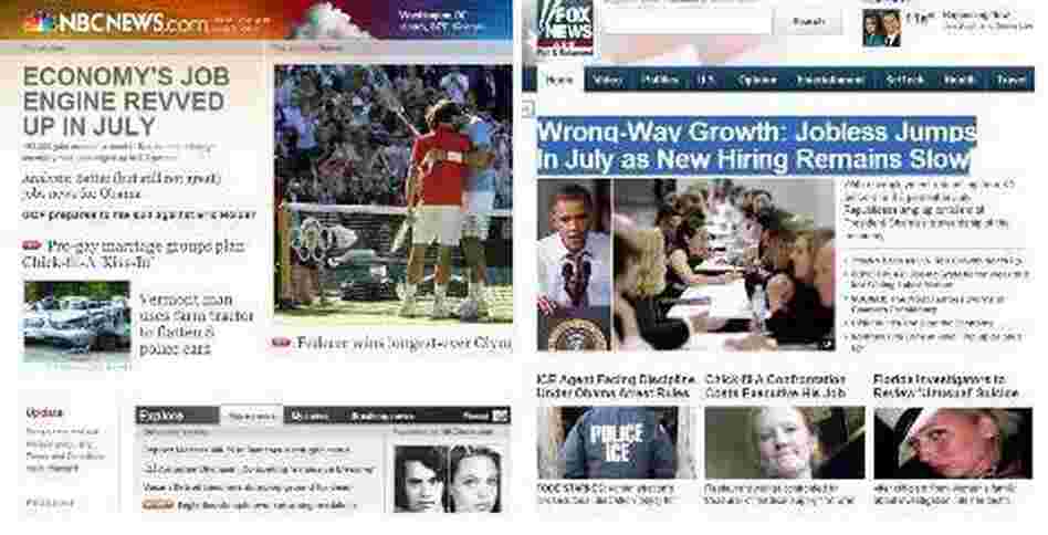 Different takes on the same story. Different takes on the same story.