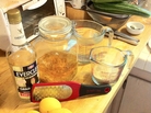 Limoncello in the making. Limoncello in the making.