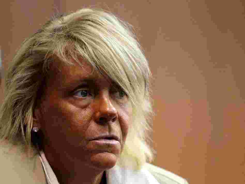 Patricia Krentcil on May 2 at a court hearing about a charge that she endangered her daughter by taking her into a tanning salon. Krentcil pleaded innocent.