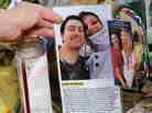 In Aurora, Colo., last week, among the memorials to victims of the shooting was one for Alex Teves. It includes a photo of him with girlfriend Amanda Lindgren. Teves protected her with his body. In Aurora, Colo., last week, among the memorials to victims of the shooting was one for Alex Teves. It includes a photo of him with girlfriend Amanda Lindgren. Teves protected her with his body.