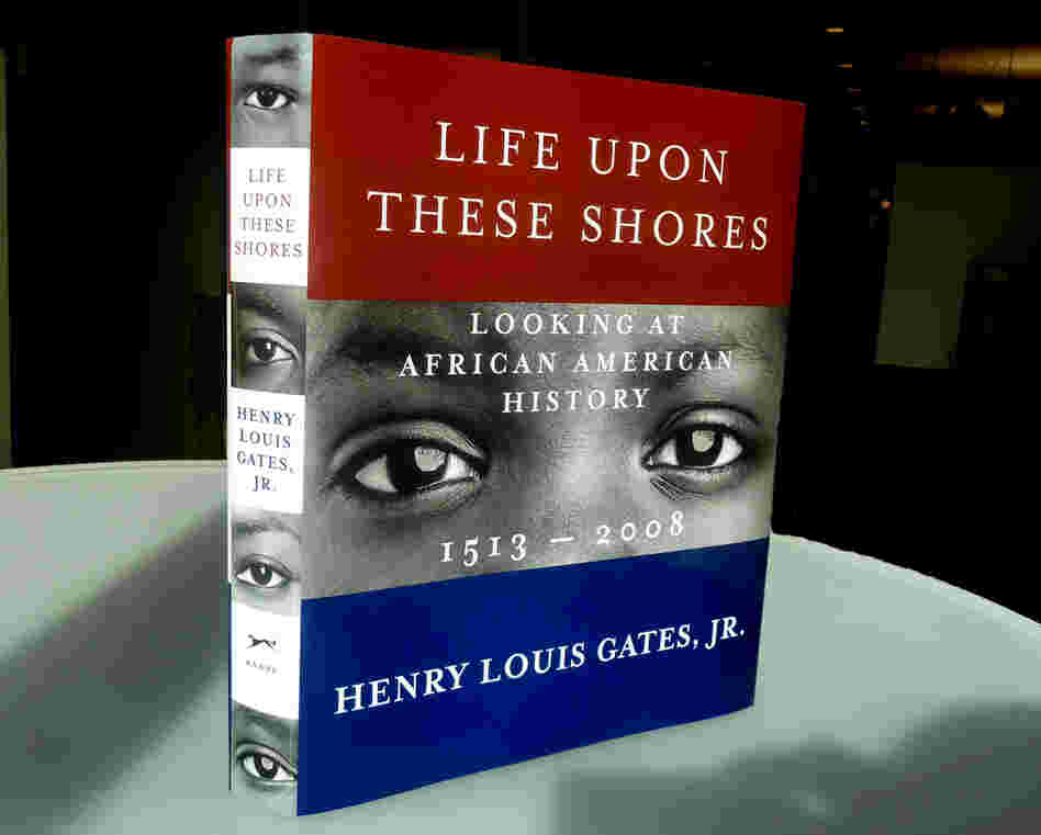 Life Upon These Shores by Henry Louis Gates, Jr.: "The author wanted an image 'out of time,' not specific to any one era, because the book spans centuries. I culled the conceptual emphasis from the word 'Looking' in the subtitle, and then augmented that with basic elements of the American flag."
