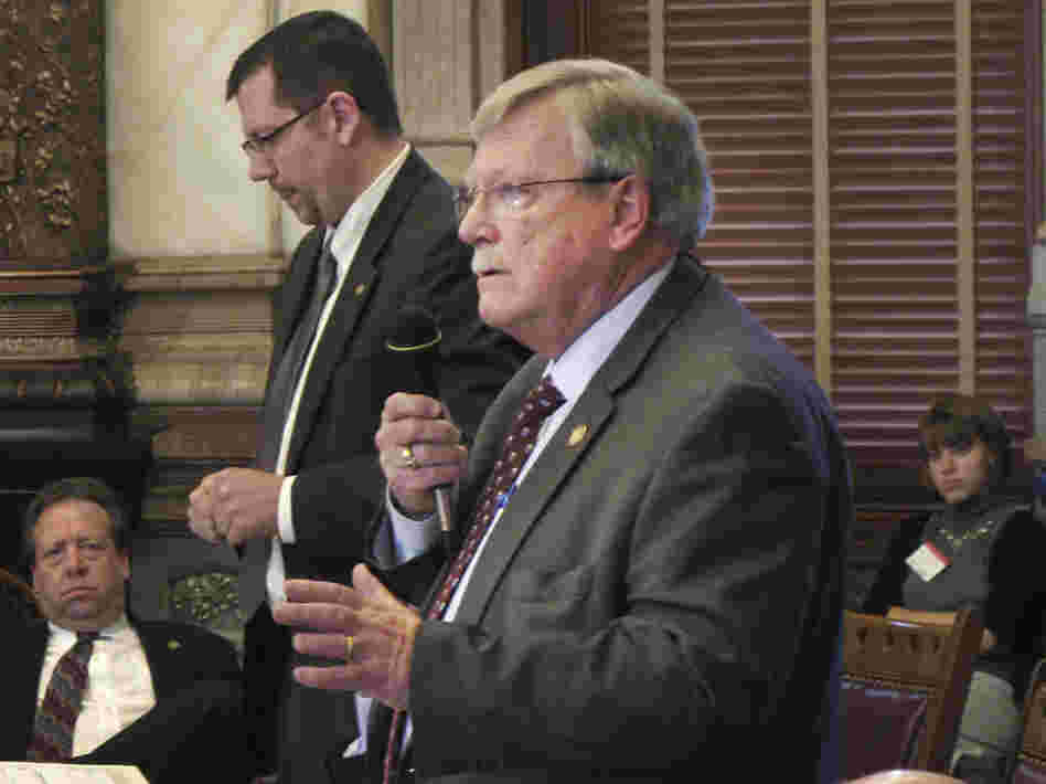 "We have met the enemy, and the enemy is us," says Kansas state Sen. Tim Owens, who's facing a tough re-election bid this Tuesday.