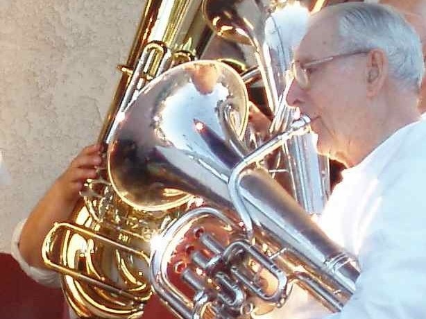Horn players in the Camarillo Community Band.