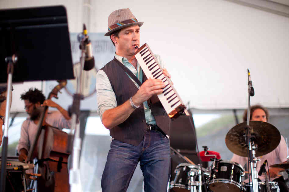 Saxophonist Peter Apfelbaum also picked up the melodica during the riveting sextet set led by his colleague of many years, drummer Dafnis Prieto.