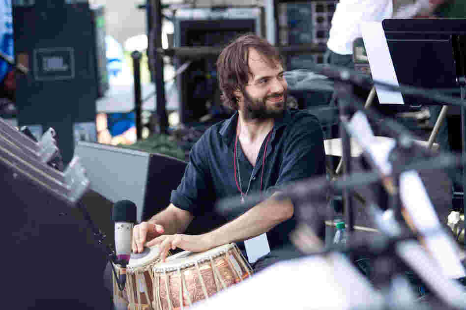 Tabla player Dan Weiss was one of 24 musicians who appeared on stage for Ryan Truesdell's Gil Evans Centennial Project. Weiss would later play both tablas and drum set with Miguel Zenón and Laurent Coq's Rayuela Quartet.