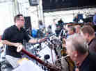 Ryan Truesdell conducts his Gil Evans Centennial Project onstage at the 2012 Newport Jazz Festival.