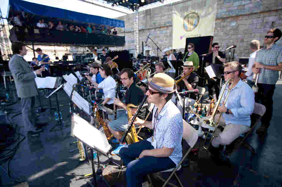 Darcy James Argue's Secret Society opened with a tribute to Argue's late mentor, the composer/arranger and trombonist Bob Brookmeyer, and gave us an extended peek at its upcoming recording Brooklyn Babylon.