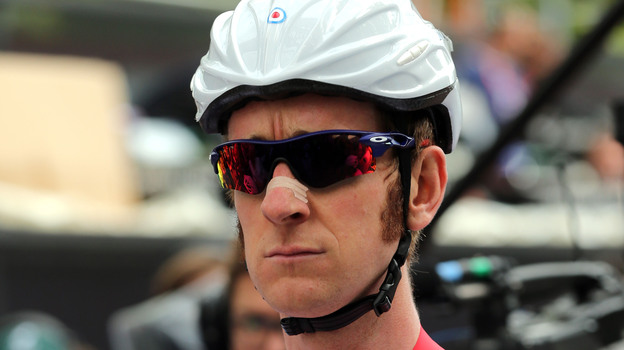 Bradley Wiggins of Great Britain before a road race on Day 1 of the Olympics. (Getty Images)